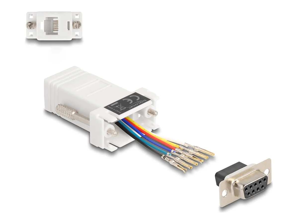 DELOCK D-Sub 9 Pin Buchse zu RJ12 Buchs