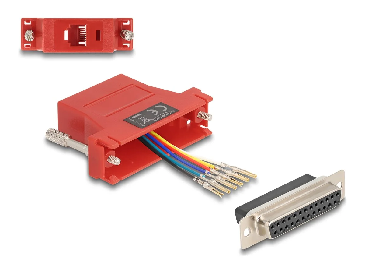 DELOCK D-Sub 25 Pin Buchse zu RJ12 Buch