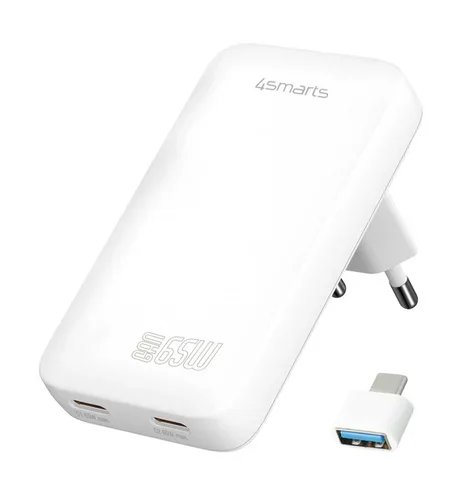 Ladeger.flatplug Slim Dual 65W Gan 2C Wei