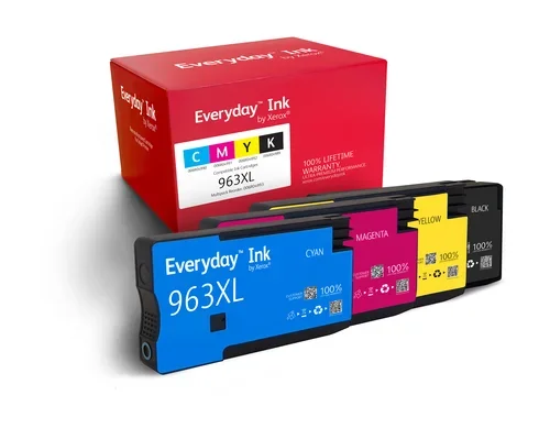 Everyday Remanufactured Ink Replaces HP 963XL CMYK