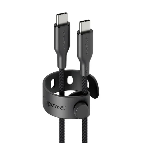 Racing 240W USB-C to USB-C Cable USB 2.0 1.2M Space Black
