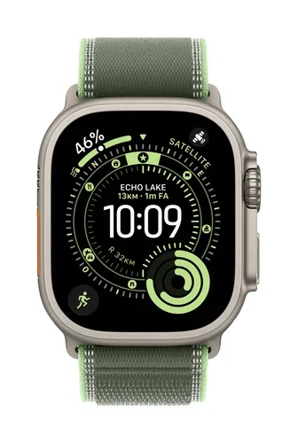 49MM Green/Neon Trailloop S/M - Natural Titanium Finish