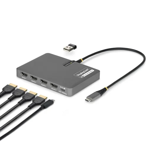 USB-C to Quad HDMI Adapter Adapter 4K 60HZ HDMI PD