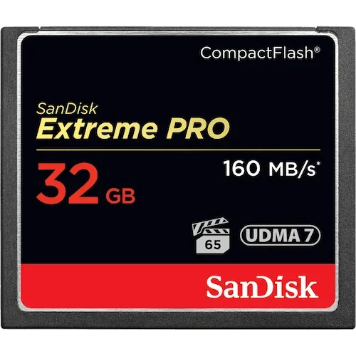 Compact Flash Card 32GB Extreme Pro 160MB/S Version