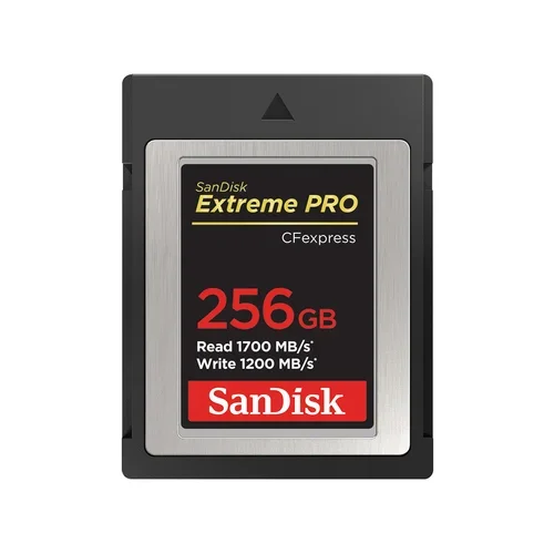 Sdcfexpress 256GB Extreme Pro 1700MB/S R 1200MB/S W 4X6
