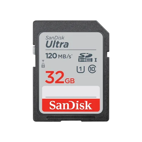 Sandisk Ultra 32GB SDHC Memory Card 120MB/S