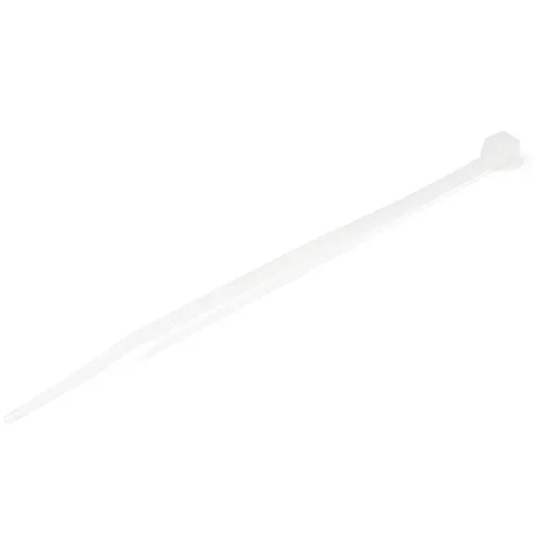 100 Pack 4 Cable Ties -White Nylon Zip Tie Wraps UL Taa