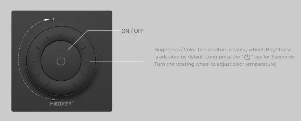 Synergy 21 LED Fernbedienung Rotating Wheel Remote 2,4GHz (b) dual white (CCT) *Milight/Miboxer*