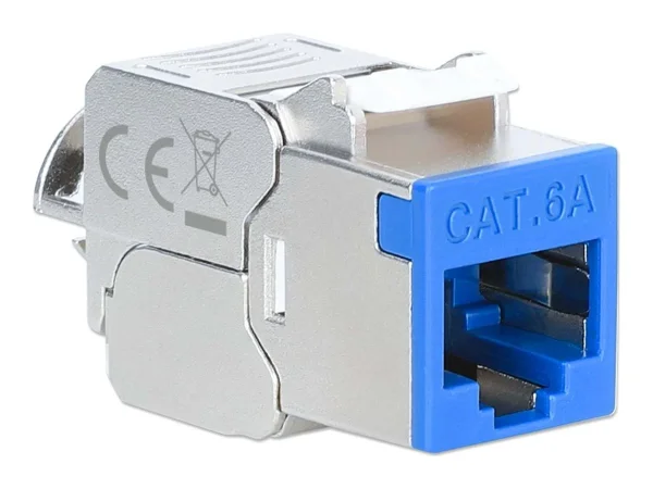 INT Cat6a 10G STP Keystone-Modul blau
