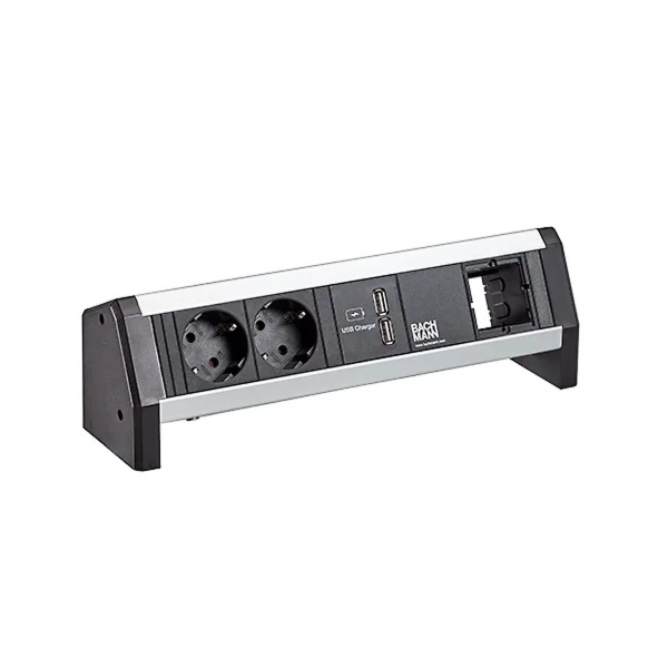 BACHMANN DESK 2xCEE7/3 1xUSB Charger GST18, 1 m