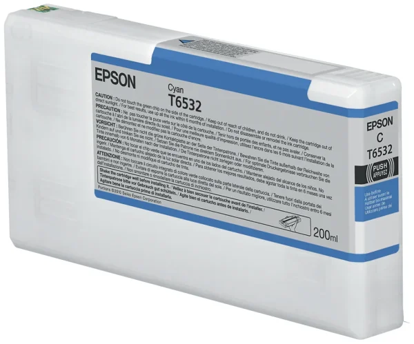 Epson T6532 Cyan-Tintenpatrone (200 ml)