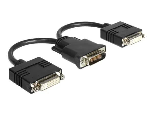 DELOCK Adapter DMS-59 St>2x DVI Bu 20cm