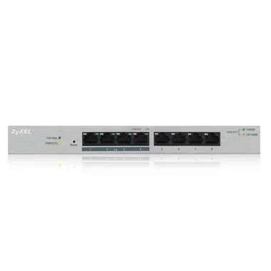 Zyxel Switch smart managed Layer2 8 Port • 8x 1 GbE • Desktop • Lüfterlos • GS1200-8