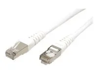 ROLINE Patchkabel Kat.6 PiMF weiss 1m