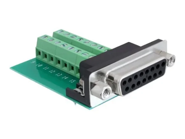 DELOCK Adapter Terminalblock Sub-D 15P
