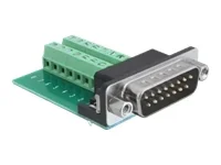 DELOCK Adapter Terminalblock Sub-D 15P