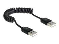 DELOCK Kabel USB 2.0-A St/St Spiralkabel