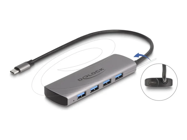 DELOCK USB 10 Gbps 4 Port USB Typ-A Hub