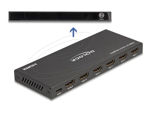 DELOCK HDMI Switch 5x HDMI in zu 1x HDMI