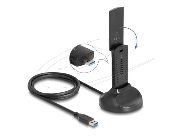 DELOCK Wi-Fi 6E DualbandWLAN USB Adapter