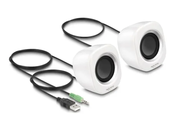 DELOCK Mini Stereo PC Lautsprecher mit 3