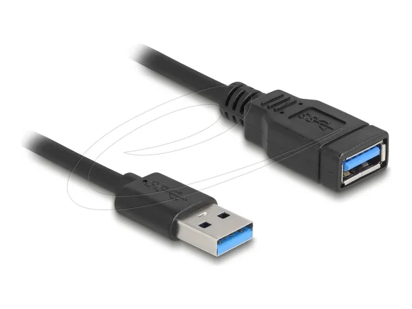 DELOCK USB 5 Gbps Spiralkabel Typ-A 0,4m
