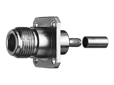 PUC TELE N-Kabeleinbaubuchse mit Flansch