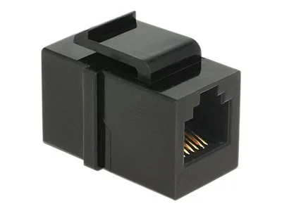 DELOCK Keystone RJ12 Buchse Cat.3 schw.