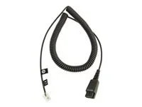 JABRA QD Cord to RJ10 coiled 0.5-2m
