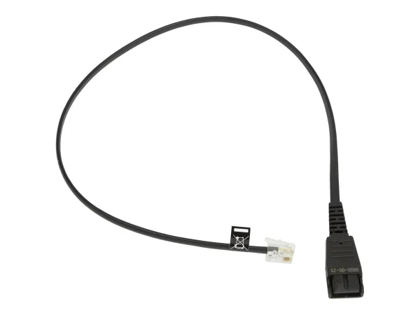 JABRA QD Cord to RJ10 straight 0.5m