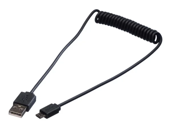 ROLINE USB 2.0 Spiralkabel A -Micro B 1m