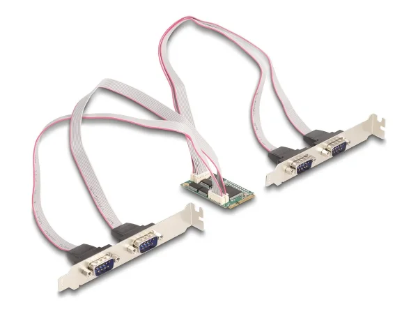 DELOCK Mini PCIe I/O 4 x Seriell RS-232