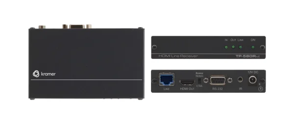 TP-580Rxr – HDMI-Empfänger für 4K 60 UHD, RS-232 und IR über HDBaseT Twisted Pair (gr. Reichweite)