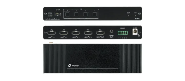 VS-411X – 4x1 4K HDR HDMI 2.2 Automatik-Umschalter