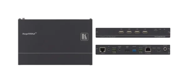 TP-590RXR – Twisted Pair Empfänger (HDBaseT 2.0) für 4K 60 UHD HDMI, Stereo-Audio, bidirekt. RS-232, USB und IR mit vergr. Reichweite