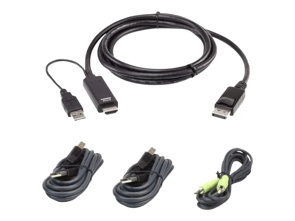 ATEN 2L-7D02UHDPX4 HDMI zu DP KVM