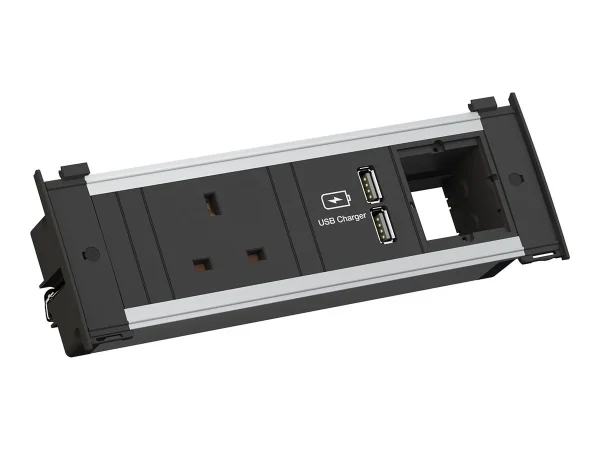 BACHMANN KAPSA S 1xUK USB Charger 1xCM