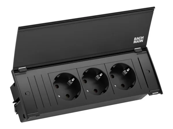 BACHMANN SET KAPSA S 3xCEE7/3 sw 2,0m CE