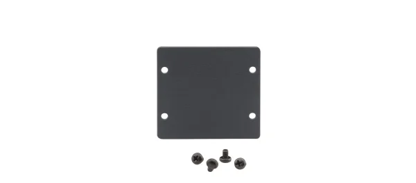 W-2BLANK (B) – Wall-Plate Einsatz - Doppel-Blindplatte - schwarz