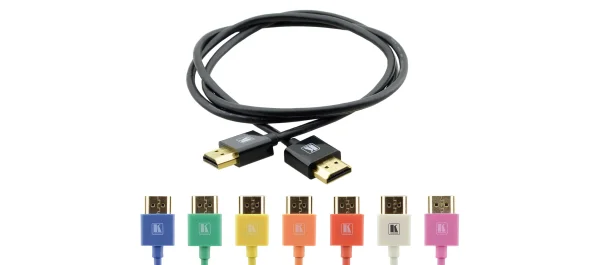 C-HM/HM/PICO/BK-1 – Ultradünnes hochflexibles High-Speed HDMI-Kabel mit Ethernet - 30 cm - schwarz
