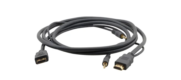 C-MHMA/MHMA-15 – High-Speed ​​HDMI flexibles Kabel mit Ethernet und 3^5 mm Stereo-Audio - 4.6 m