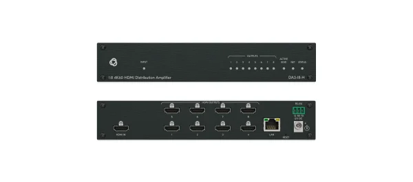 DA3-18-H – 1:8 4K HDR HDMI Distribution Amplifier