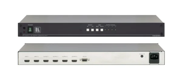 VM-24H – 2x1:4 Umschalter mit Verteilverstärker für HDMI