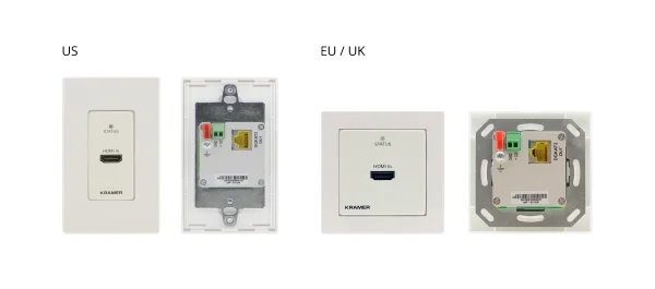 WP-871XR/EU-80/86(W) – EU & UK-Wandsender^ mit EU & UK Rahmen Weiß