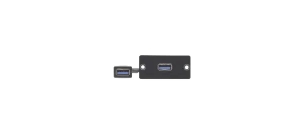 WU3-AA (B) – Wall Plate Insert - USB 3.0 (A/A) - Black