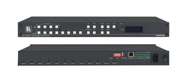 VS-84H2 – 8x4 4K HDR HDCP 2.2 Matrix-Umschalter für digitales Audio-Routing