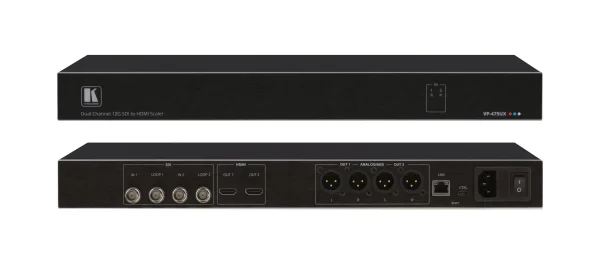 VP-475UX – Dual Port 12G SDI zu 4K60 4: 4: 4 HDMI Scaler / Converter mit Audio-Extraktion