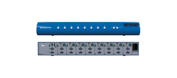 DK82DU-N – HighSecLabs Dual Head 8-Port 4K30 UHD DVI-I KVM-Switch mit sUSB