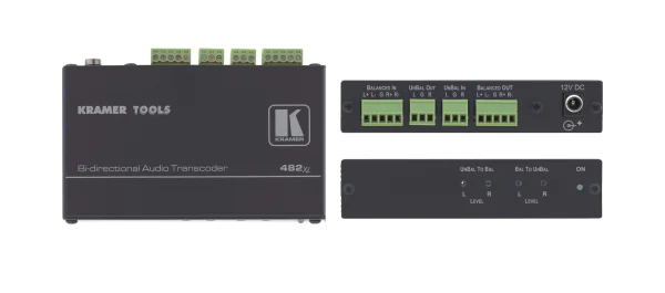 482xl – Stereoton-Transcoder symmetrisch/unsymmetrisch