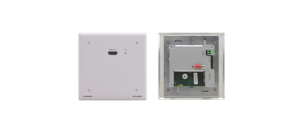 WP-580R/EU(G)-80 – EU-großer Wallplate-Empfänger^ mit grauem 2-fach Designrahmen